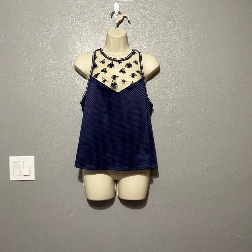 Simone Perele Women's Augustine Navy Blue Top Size 0-2